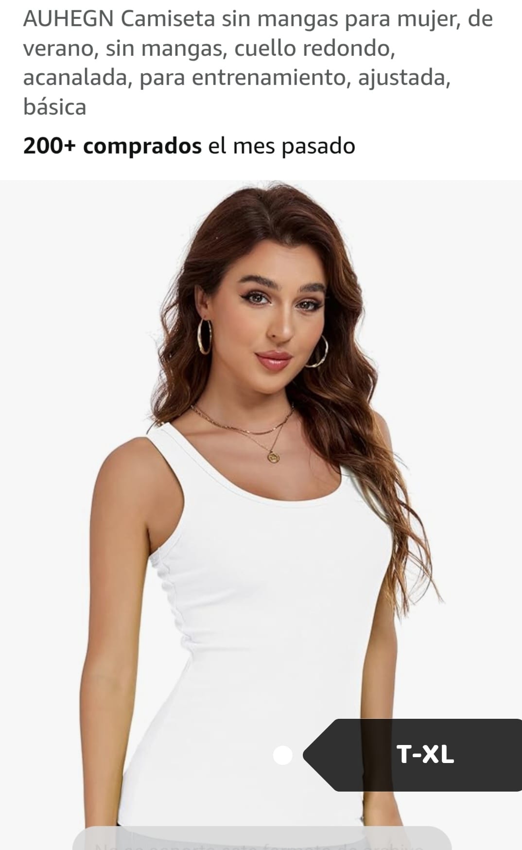 Camiseta acanalada sin mangas
